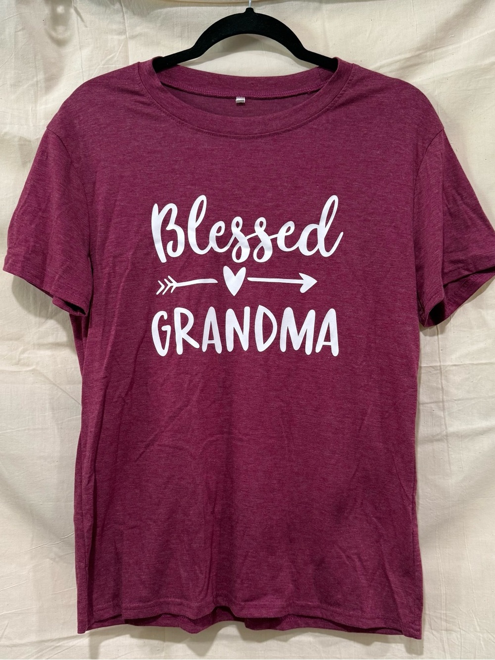 Blessed Grandma Maroon Graphic Tee